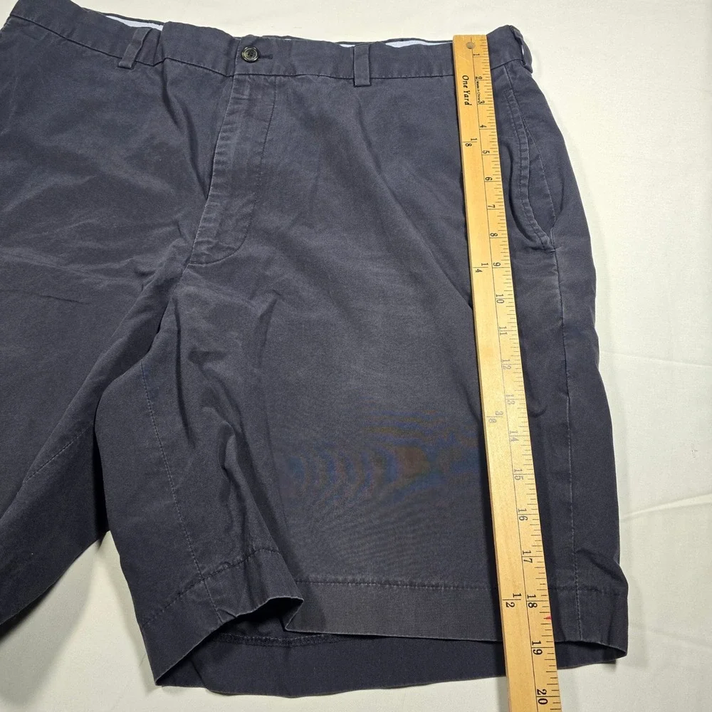 Brooks Brothers 346 Mens Navy Blue Chino Shorts 100% Cotton Size 38 Casual Twill